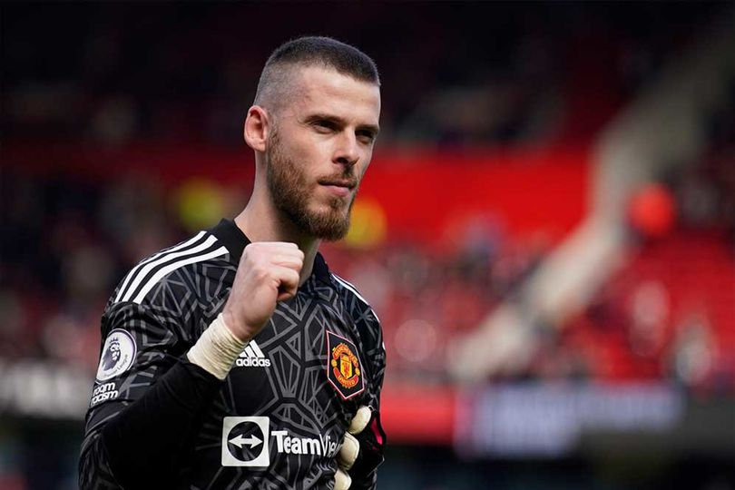 Kiper Manchester United, David De Gea. (c) AP Photo/Dave Thompson